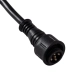WWCONNECTOR 90707 5 Pin Σύνδεσμος Τροφοδοσίας I για Wall Washers & Προβολείς με Είσοδο 1 x Αρσενικό Βύσμα & Έξοδο 1 x Θηλυκό Βύσμα Αδιάβροχο IP65 - Μαύρο - Μ25.5 x Π17 x Υ2cm - 4