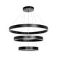 kelvo® VENOM KLV-101-0199 Κρεμαστό Φωτιστικό Οροφής LED 120W 12000lm 120° AC 220-240V IP20 Ρυθμιζόμενο Λευκό CCT με Χειριστήριο από 2700K έως 6000K Dimmable - Lumileds SMD Chip - Μαύρο Ματ - Μ80 x Π80 x Υ80cm - 3 Χρόνια Εγγύηση - 3