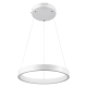 NEMESIS 61156 Μοντέρνο Κρεμαστό Φωτιστικό Οροφής LED 30W 3000lm 360° AC 220-240V IP20 Ρυθμιζόμενο Λευκό CCT με Χειριστήριο από 2700K έως 6000K Dimmable - Lumileds SMD Chip - Λευκό Ματ - Μ40 x Π40 x Υ4cm - 3 Χρόνια Εγγύηση - 2