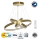 NEMESIS TRIO 61169-DECO Μοντέρνο Κρεμαστό Φωτιστικό Οροφής LED 100W 12123lm 360° AC 220-240V IP20 Ρυθμιζόμενο Λευκό CCT με Χειριστήριο από 2700K έως 6000K Dimmable - Lumileds SMD Chip - Χρυσό Βούρτσας - Μ60 x Π60 x Υ60cm - 3 Χρόνια Εγγύηση NEMESIS TRIO 61169-DECO Μοντέρνο Κρεμαστό Φωτιστικό Οροφής LED 100W 12123lm 360° AC 220-240V IP20 Ρυθμιζόμενο Λευκό CCT με Χειριστήριο από 2700K έως 6000K Dimmable - Lumileds SMD Chip - Χρυσό Βούρτσας - Μ60 x Π60 x Υ60cm - 3 Χρόνια Εγγύηση