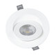 LEXIS JOINT 60990 Χωνευτό LED Κινούμενο Spot Downlight 7W 680lm 45° AC 220-240V IP44 Φ12cm x Υ3.1cm - Στρόγγυλο - Λευκό - Φυσικό Λευκό 4500K - Bridgelux Chip - TÜV Certified Driver - 5 Years Warranty - 4