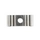 HEXON GLB-101-0097 Στήριγμα / Βάση Τοίχου IP20 - Ασημί - Μ2.2 x Π1 x Υ1cm - 2