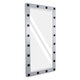 MAKEUP MIRROR-160x80-3 Μοντέρνος Καθρέπτης Μακιγιάζ με Πλαίσιο Φυσικού Ξύλου με Διακόπτη On/Off 20 x E27 AC220-240V - Μ80 x Π7 x Υ160cm - Γκρι Τσιμέντου - 5