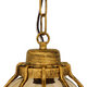 Vintage Κρεμαστό Φωτιστικό Οροφής Μονόφωτο Μπρονζέ Χρυσό Μεταλλικό Πλέγμα με Μελί Γυαλί Φ18  ETOILE 00988 - 6