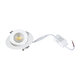 LEXIS JOINT 60990 Χωνευτό LED Κινούμενο Spot Downlight 7W 680lm 45° AC 220-240V IP44 Φ12cm x Υ3.1cm - Στρόγγυλο - Λευκό - Φυσικό Λευκό 4500K - Bridgelux Chip - TÜV Certified Driver - 5 Years Warranty - 11