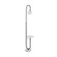 kelvo® CORDELIA KLV-102-0005 Επιδαπέδιο Φωτιστικό για Λάμπα με Ντουί 1 x E27 AC 220-240V IP20 - Μαύρο Ματ & Λευκό - Μ30 x Π34 x Υ180cm - 1