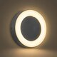 LINEART GLB-103-0038 Φωτιστικό Τοίχου / Απλίκα LED 18W 1620lm 120° AC 220-240V Αδιάβροχο IP65 Θερμό Λευκό 2700K - Sanan SMD Chip - Μαύρο Ματ - Μ20 x Π4.5 x Υ20cm - 3 Χρόνια Εγγύηση - 2