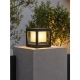 PRISM GLB-103-0017 Φωτιστικό Κολωνάκι Κήπου LED 10W 900lm 90° AC 220-240V Αδιάβροχο IP65 Θερμό Λευκό 2700K - Sanan SMD Chip - Μαύρο Ματ - Μ15 x Π15 x Υ16cm - 3 Χρόνια Εγγύηση