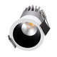 MICRO-S 60234 Χωνευτό LED Spot Downlight TrimLess Φ4cm 5W 650lm 38° AC 220-240V IP20 Φ4 x Υ5.9cm - Στρόγγυλο - Λευκό με Μαύρο Κάτοπτρο - Φυσικό Λευκό 4500K - Bridgelux COB - 5 Years Warranty