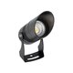 GARDO GLB-103-0025 Φωτιστικό Σποτ για Φυτά - Δέντρα με Βάση Κήπου / Καρφωτό LED 10W 900lm 24° DC 24V Αδιάβροχο IP65 Θερμό Λευκό 2700K - Sanan SMD Chip - Μαύρο Ματ - Μ5 x Π5 x Υ18cm - 3 Χρόνια Εγγύηση - 3