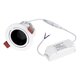 kelvo® LEO KLV-101-0312 Χωνευτό Κινούμενο Φωτιστικό Downlight Σποτ με Honeycomb Anti-Glare Reflector LED 10W 1250lm 38° AC 220-240V IP20 Θερμό Λευκό 2700K - Bridgelux COB Chip & TÜV SÜD Driver - Λευκό & Μαύρο Ματ - Μ8.5 x Π8.5 x Υ6.6cm / Q7.5cm - 5 Χρόνια Εγγύηση - 10