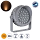  FLOODMENA 90337 Προβολέας Σποτ Wall Washer με Αντιθαμβωτική Γρίλια LED 36W 3060lm 30° AC 220-240V Αδιάβροχο IP67 Ultra Θερμό Λευκό 2200K - Bridgelux SMD Chip - Γκρι Ανθρακί - Μ23.5 x Π17.5 x Υ25.5cm - 3 Χρόνια Εγγύηση