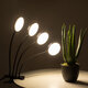 79655 Grow Light Hydro Spectrum LED Φωτιστικό Ανάπτυξης Υδροπονικών Φυτών Γλάστρας με 4 Κινούμενες Κεφαλές & Βάση Clip SMD 2835 20W 160° DC 5V IP20 με Dimmer & Timer Εσωτερικού Χώρου για Κάλυψη Επιφάνειας 1m x 1m Πλήρους Φάσματος Φωτισμού - 11