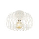 STAR 202-0055 MODERN CEILING GRID LIGHT 1 X E27 IP20 WHITE METAL - L40 X W40 X H27CM