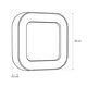 LINEART GLB-103-0039 Φωτιστικό Τοίχου / Απλίκα LED 18W 1620lm 120° AC 220-240V Αδιάβροχο IP65 Θερμό Λευκό 2700K - Sanan SMD Chip - Μαύρο Ματ - Μ20 x Π4.5 x Υ20cm - 3 Χρόνια Εγγύηση - 5