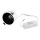 PLUTO-B 60259 Χωνευτό LED Spot Downlight TrimLess Φ10.4cm 15W 1875lm 38° AC 220-240V IP20 Φ10.4 x Υ6.5cm - Στρόγγυλο - Λευκό με Μαύρο Κάτοπτρο & Anti-Glare HoneyComb - Θερμό Λευκό 2700K - Bridgelux COB - 5 Years Warranty - 7