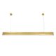 kelvo® ORION KLV-101-0364 Γραμμικό Κρεμαστό Φωτιστικό Οροφής LED 72W 7200lm 120° AC 220-240V IP20 Ρυθμιζόμενο Λευκό CCT με Χειριστήριο από 2700K έως 6000K Dimmable - Lumileds SMD Chip - Χρυσό Πλατίνα - Μ120 x Π5 x Υ7cm - 3 Χρόνια Εγγύηση - 7