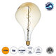 99175 Λάμπα LED Soft S Spiral Filament E27 R170 ROCK Γλόμπος 4W 280lm 360° AC 220-240V IP20 Φ16.5 x Υ28cm Ultra Θερμό Λευκό 2200K με Μελί Γυαλί Dimmable - 3 Χρόνια Εγγύηση - 1