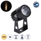 SPOTTOLA 90631 Σποτ Φωτισμου LED 1W 110lm 10° DC 24V Αδιάβροχο IP65 Θερμό Λευκό 2700K Dimmable - Bridgelux SMD Chip - Γκρι Ανθρακί - Μ5 x Π5 x Υ9cm - 3 Χρόνια Εγγύηση