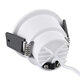 PLUTO-S 60247 Χωνευτό LED Spot Downlight TrimLess Φ6.4cm 7W 875lm 38° AC 220-240V IP20 Φ6.4 x Υ4.9cm - Στρόγγυλο - Λευκό με Μαύρο Κάτοπτρο & Anti-Glare HoneyComb - Θερμό Λευκό 2700K - Bridgelux COB - 5 Years Warranty - 4