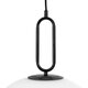 kelvo® BELLISSIMO KLV-101-0375 Κρεμαστό Φωτιστικό Οροφής για Λάμπα με Ντουί E27 AC 220-240V IP20 - Μαύρο Ματ & Λευκό - Μ40 x Π40 x Υ62cm - 7