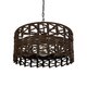 VERA 999-0069 Boho Κρεμαστό Φωτιστικό Οροφής με Ντουί 1 x E27 AC 220-240V IP20 - Καφέ - Μ50 x Π50 x Υ25cm