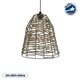NETZ 205-0026 Boho Κρεμαστό Φωτιστικό Οροφής με Ντουί 1 x E27 AC 220-240V IP20 - Μπεζ - M30 x Π30 x Υ38cm NETZ 205-0026 Boho Κρεμαστό Φωτιστικό Οροφής με Ντουί 1 x E27 AC 220-240V IP20 - Μπεζ - M30 x Π30 x Υ38cm