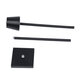 NEGA 60477 Μοντέρνο Επιδαπέδιο Φωτιστικό LED 2.2W 154lm 360° DC 5V Επαναφορτιζόμενο με Μπαταρία Li-ion 4000mAh - Διακόπτη Αφής - Θερμό Λευκό 2700K - Dimmable - D10 x H135cm - Μαύρο - 2 Years Warranty - 13