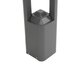 ΜΟΝΕΒΟΟ 90543 Φωτιστικό Κολωνάκι Κήπου LED 15W 1500lm 60° AC 220-240V Αδιάβροχο IP65 Θερμό Λευκό 2700K - Γκρι Ανθρακί - Μ12 x Π12 x Υ60.5cm - 3 Χρόνια Εγγύηση - 7