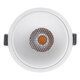 PLUTO-B 60261 Χωνευτό LED Spot Downlight TrimLess Φ10.4cm 15W 1875lm 38° AC 220-240V IP20 Φ10.4 x Υ6.5cm - Στρόγγυλο - Λευκό & Anti-Glare HoneyComb - Θερμό Λευκό 2700K - Bridgelux COB - 5 Years Warranty - 6