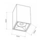kelvo® LUMINAR KLV-101-0323 Φωτιστικό Downlight Σποτ LED 3W 405lm 36° AC 220-240V IP20 Θερμό Λευκό 2700K - Osram SMD Chip & TÜV SÜD Driver - Μαύρο Ματ - Μ4.2 x Π4.2 x Υ6.6cm - 5 Χρόνια Εγγύηση - 5