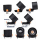 OMEGA-R 60296 Χωνευτό LED Spot Downlight TrimLess Φ10cm 12W 1560lm 36° AC 220-240V IP20 Φ10 x Υ8.2cm - Στρόγγυλο - Μαύρο - Φυσικό Λευκό 4500K - Bridgelux COB - 5 Years Warranty - 4