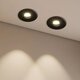 kelvo® PINADO KLV-101-0126 Χωνευτό Downlight Σποτ LED 7W 840lm 15° AC 220-240V IP20 Θερμό Λευκό 2700K - Bridgelux COB Chip & TÜV SÜD Driver - Μαύρο Ματ - Μ8.3 x Π8.3 x Υ8.16cm / Q7.3cm - 5 Χρόνια Εγγύηση