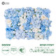 Artificial Garden ROSES STORY 20353 Τεχνητό Διακοσμητικό Πάνελ Λουλουδιών - Κάθετος Κήπος σύνθεση Μπλε & Μπεζ Τριαντάφυλλα Μ40 x Π60 x Υ10cm