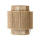 MABANA 02322 Boho Φωτιστικό Τοίχου - Απλίκα 1 x E27 AC 220-240V IP20 - Μ23 x Π11 x Υ25cm - Μπεζ Λεπτό Σχοινί Τριχιά Πλέγμα - 5 Χρόνια Εγγύηση - 4