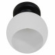Μοντέρνο Φωτιστικό Οροφής Μονόφωτο Μαύρο με Λευκό Ματ Γυαλί Καμπάνα Φ13  MAURA 01318 - 4