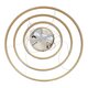 kelvo® DIAMOND KLV-101-0240 Κρεμαστό Φωτιστικό Οροφής LED 120W 12000lm 180° AC 220-240V IP20 Ρυθμιζόμενο Λευκό CCT με Χειριστήριο από 2700K έως 6000K Dimmable - Lumileds SMD Chip - Χρυσό Πλατίνα - Μ80 x Π80 x Υ80cm - 3 Χρόνια Εγγύηση - 10