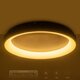 kelvo® SALEM KLV-101-0280 Φωτιστικό Οροφής LED 75W 7500lm 120° AC 220-240V IP20 Ρυθμιζόμενο Λευκό CCT με Χειριστήριο από 2700K έως 6000K Dimmable - Lumileds SMD Chip - Καφέ Ματ - Μ45 x Π45 x Υ8.5cm - 3 Χρόνια Εγγύηση - 11