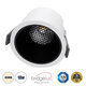 PLUTO-M 60252 Χωνευτό LED Spot Downlight TrimLess Φ8.4cm 10W 1300lm 38° AC 220-240V IP20 Φ8.4 x Υ5.9cm - Στρόγγυλο - Λευκό με Μαύρο Κάτοπτρο & Anti-Glare HoneyComb - Φυσικό Λευκό 4500K - Bridgelux COB - 5 Years Warranty