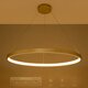 kelvo® NEMESIS KLV-101-0216 Κρεμαστό Φωτιστικό Οροφής LED 75W 7500lm 180° AC 220-240V IP20 Ρυθμιζόμενο Λευκό CCT με Χειριστήριο από 2700K έως 6000K Dimmable - Lumileds SMD Chip - Χρυσό Πλατίνα - Μ100 x Π100 x Υ4cm - 3 Χρόνια Εγγύηση - 11
