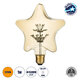 99207 Λάμπα LED MTX Diode HP E27 S125 STAR Γλόμπος 1W 70lm 360° AC 220-240V IP20 Μ15 x Π6 x Υ16cm Ultra Θερμό Λευκό 2200K με Μελί Γυαλί - 3 Χρόνια Εγγύηση