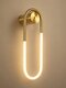 kelvo® LYRA KLV-101-0503 Φωτιστικό Τοίχου / Απλίκα LED 18W 1800lm 360° AC 220-240V IP20 Ρυθμιζόμενο Λευκό CCT με Διακόπτη στο Driver 2700K/4500K/6000K Triac Dimmable - Lumileds SMD Chip & ENEC/TÜV Driver - Σατινέ Χρυσό Βούρτσας - Μ20 x Π16 x Υ60cm - 5 Χρόνια Εγγύηση - 3