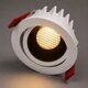 kelvo® LEO KLV-101-0312 Χωνευτό Κινούμενο Φωτιστικό Downlight Σποτ με Honeycomb Anti-Glare Reflector LED 10W 1250lm 38° AC 220-240V IP20 Θερμό Λευκό 2700K - Bridgelux COB Chip & TÜV SÜD Driver - Λευκό & Μαύρο Ματ - Μ8.5 x Π8.5 x Υ6.6cm / Q7.5cm - 5 Χρόνια Εγγύηση - 2