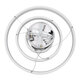 NEMESIS TRIO 61168 Κρεμαστό Φωτιστικό Δαχτυλίδι-Κύκλος LED CCT 100W 12123lm 360° AC 220-240V - Εναλλαγή Φωτισμού μέσω Τηλεχειριστηρίου All In One Ψυχρό 6000k+Φυσικό 4500k+Θερμό 2700k Dimmable Φ25+40+60cm - Λευκό - 9