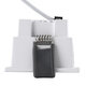 PLUTO-S 60264 Χωνευτό LED Spot Downlight TrimLess Μ6.4xΠ6.4cm 7W 910lm 38° AC 220-240V IP20 Μ6.4 x Π6.4 x Υ4.9cm - Τετράγωνο - Λευκό με Μαύρο Κάτοπτρο & Anti-Glare HoneyComb - Φυσικό Λευκό 4500K - Bridgelux COB - 5 Years Warranty - 5