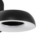 LINEART GLB-103-0037 Φωτιστικό Τοίχου / Απλίκα LED 12W 1080lm 120° AC 220-240V Αδιάβροχο IP65 Θερμό Λευκό 2700K - Sanan SMD Chip - Μαύρο Ματ - Μ16 x Π20 x Υ15cm - 3 Χρόνια Εγγύηση - 4