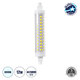 TUBINI 60396 Λάμπα R7S 118mm LED 12W 1452lm 360° AC 220-240V IP20 Ψυχρό Λευκό 6000K - Lumileds SMD Chip - Μ11.8 x Π2.2 x Υ2.2cm - 3 Χρόνια Εγγύηση