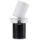 VIRGO-M 60307 Χωνευτό LED Spot Downlight TrimLess Φ11cm 12W 1500lm 36° AC 220-240V IP20 Φ11cm x Υ11.5cm - Στρόγγυλο - Λευκό με Μαύρο Κάτοπτρο - Θερμό Λευκό 2700K - Bridgelux COB - 5 Years Warranty - 7