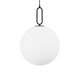 kelvo® BELLISSIMO KLV-101-0375 Κρεμαστό Φωτιστικό Οροφής για Λάμπα με Ντουί E27 AC 220-240V IP20 - Μαύρο Ματ & Λευκό - Μ40 x Π40 x Υ62cm - 4