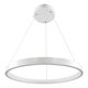 kelvo® NEMESIS KLV-101-0209 Κρεμαστό Φωτιστικό Οροφής LED 45W 4500lm 180° AC 220-240V IP20 Ρυθμιζόμενο Λευκό CCT με Χειριστήριο από 2700K έως 6000K Dimmable - Lumileds SMD Chip - Λευκό Ματ - Μ60 x Π60 x Υ4cm - 3 Χρόνια Εγγύηση - 3